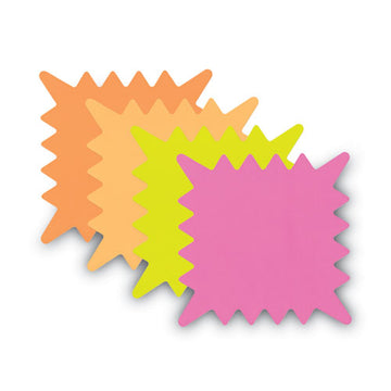 COSCO Die Cut Paper Signs, 5 1-4 X 5 1-4, Square, Assorted Colors, Pack Of 48 Each freeshipping - TVN Wholesale